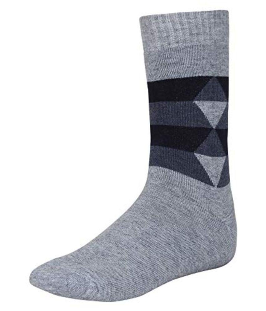 Creature - Woollen Mens Printed Multicolor Mid Length Socks ( Pack of 3 ) - Multicolor