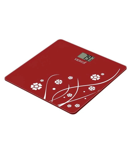 Venus Digital Electronic LCD Personal Health Body Fitness Bathroom Weighing Scale EPS-2001 Red Red