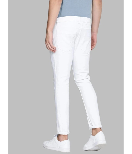 HALOGEN - White Denim Skinny Fit Mens Jeans ( Pack of 1 ) - None