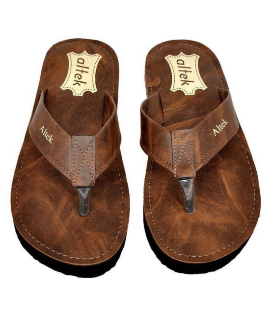 Altek Brown Daily Slippers - 12