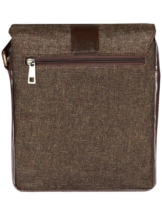 Walrus Brown Solid Messenger Bag - Brown