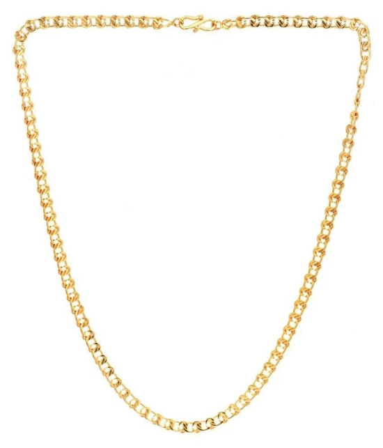 AanyaCentric 22inches Long Gold Plated Chain for Men Women Girls Boys - None