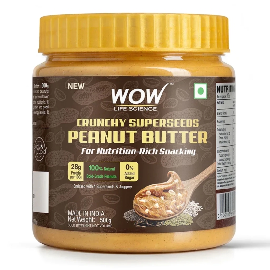 Crunchy Superseeds Peanut Butter - 500 gm