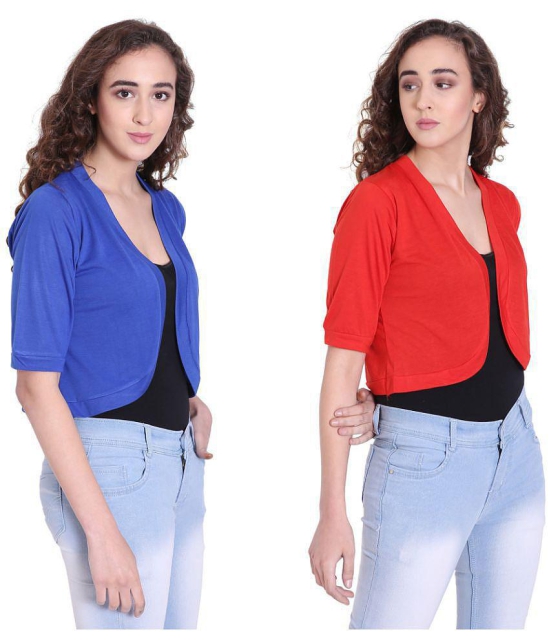 Affair Cotton Shrugs - Multi Color Pack of 2 - XL