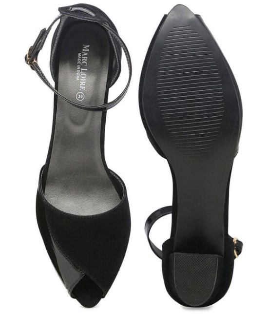 MARC LOIRE - Black Women's Peep Toes Heels - None