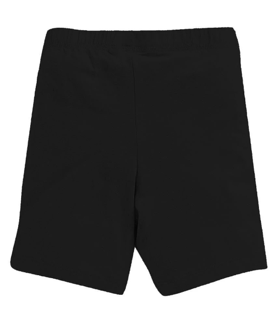 Leading Lady - Black Cotton Girls Cycling Shorts ( Pack of 3 ) - None