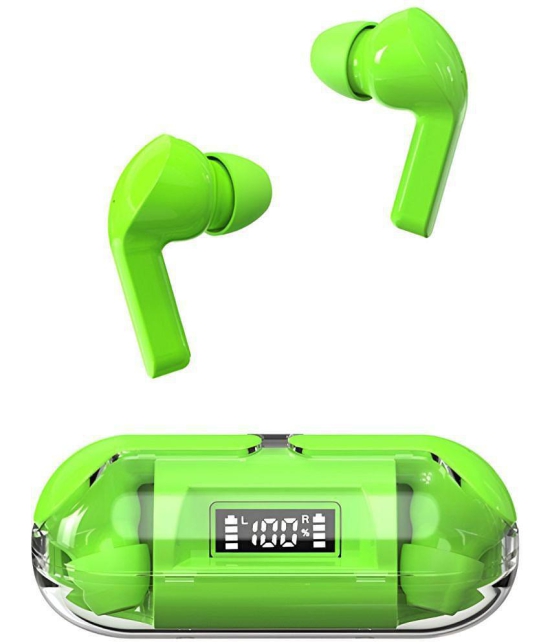 COREGENIX Capsule Bluetooth True Wireless (TWS) In Ear 30 Hours Playback Low Latency IPX5(Splash & Sweat Proof) Green