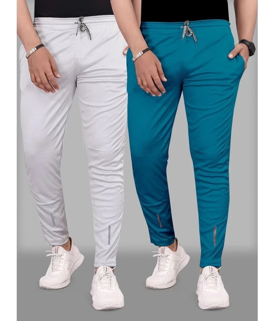 Gazal Fashions - Multicolor Polyester Mens Trackpants ( Pack of 2 ) - None