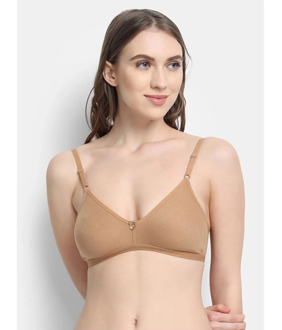 VStar - Beige Cotton Blend Non Padded Womens Everyday Bra ( Pack of 1 ) - None