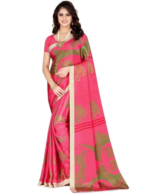 LEELAVATI - Multicolor Crepe Saree With Blouse Piece ( Pack of 1 ) - Multicolor