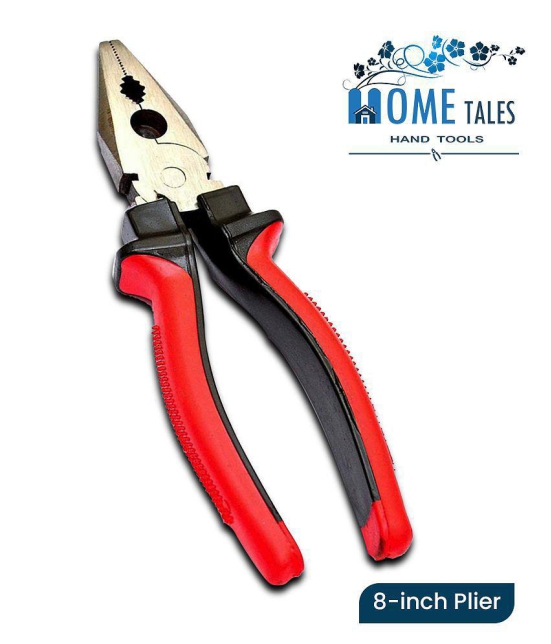 HOMETALES Sturdy Steel tools hardware Combination Plier 8-inch for Home & Professional Use and Electrical Work