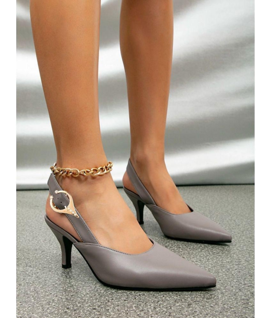 Shoetopia - Gray Women''s Pumps Heels - None