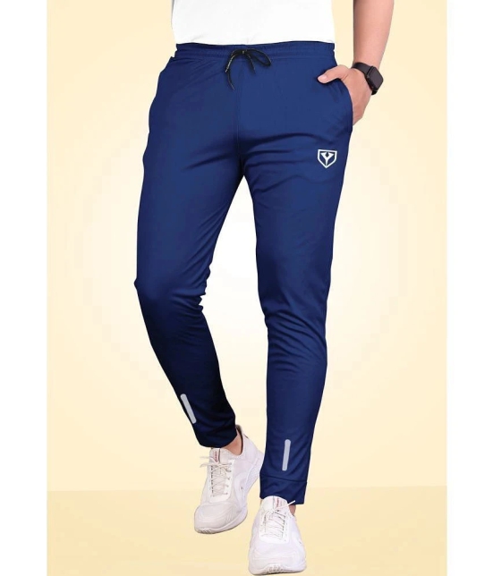 Septem Navy Blue Polyester Mens Trackpants ( Pack of 1 ) - None