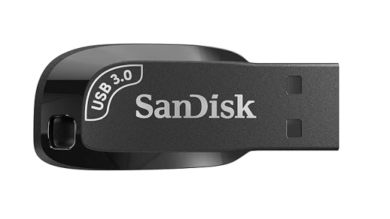 SanDisk Ultra Shift USB Flash Drive USB 3.0, 100MB/s R, 128GB