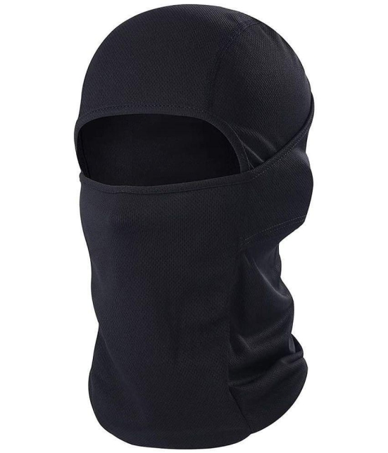 Fitmonkey - Black Cotton Anti Pollution Face Cover Balaclava Mask ( Pack of 1 )