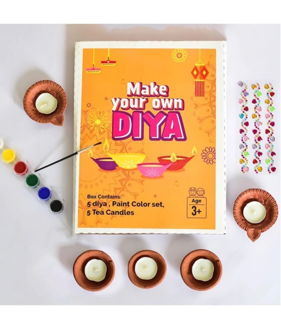 DIY Diya ( Paint your Diya ) - Multi-Color