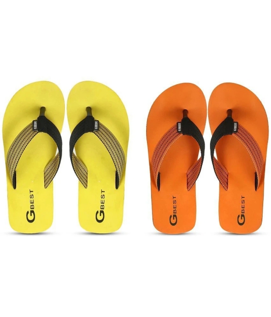 GBest Multicolor Mens Thong Flip Flop - None