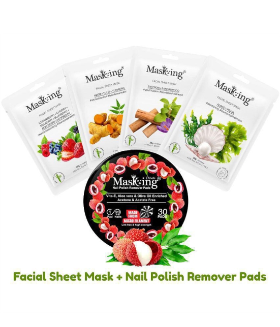 Masking - Natural Glow Facial Kit For All Skin Type ( Pack of 5 )