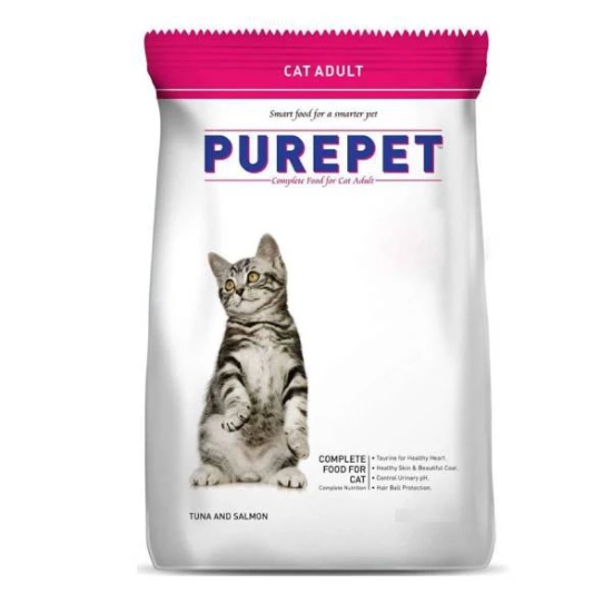 Purepet Tuna And Salmon Cat Adult Dry Food, 3 Kg