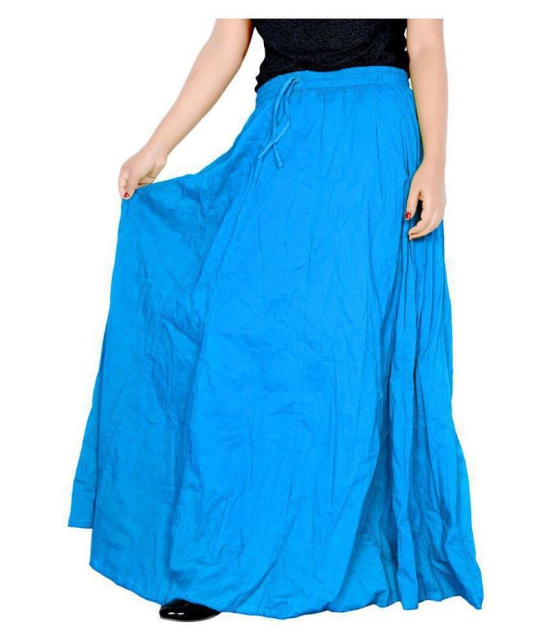 Sttoffa Cotton Broomstick Skirt - Turquoise - 28