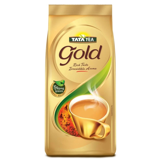 Tata Tea Gold, Assam Teas With Gently Rolled Aromatic Long Leaves, Rich & Aromatic Chai, Black Tea, 500G