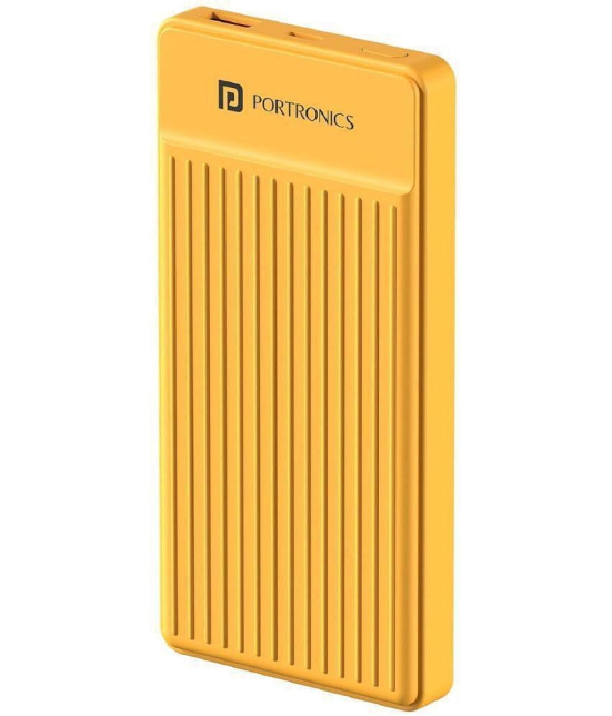 Portronics 10000 -mAh 12W Li-Polymer Power Bank - Yellow