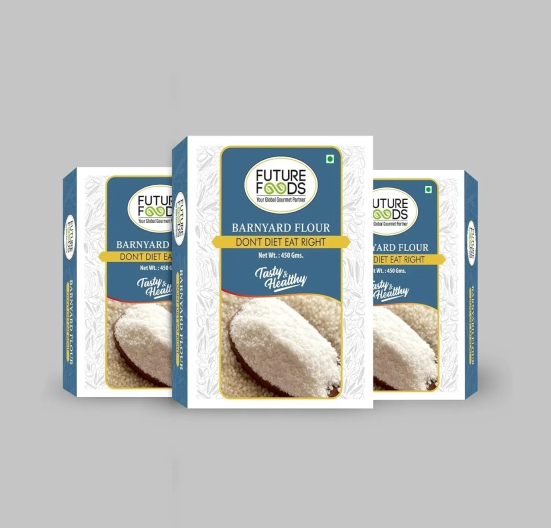 Future Foods Premium Barnyard Flour | Jhangora/Sanwa | Gluten Free | Fiber Rich | Good Source of Iron | With Essential Vitamins & Minerals | Ideal for Celiac & Diabetes Patients | 450g (Pack of 3)