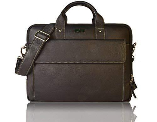 LEADERACHI Genuine Classical Vintage Leather Laptop Messenger Briefcase Bag| Office Bags| Laptop Bags