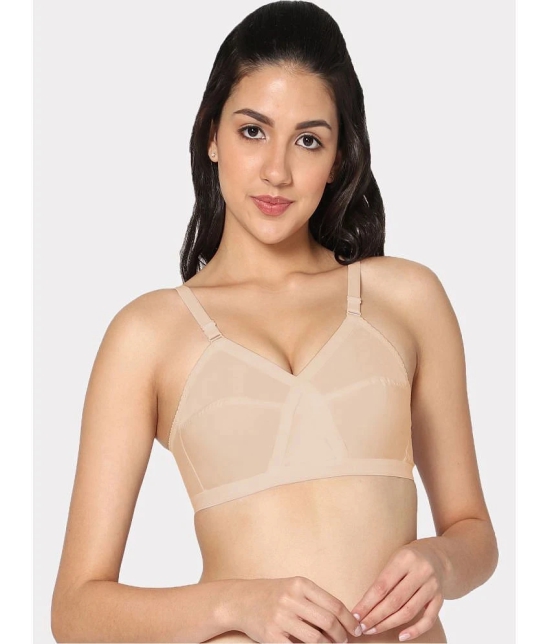 IN CARE LINGERIE - Beige Cotton Non Padded Womens T-Shirt Bra ( Pack of 1 ) - None