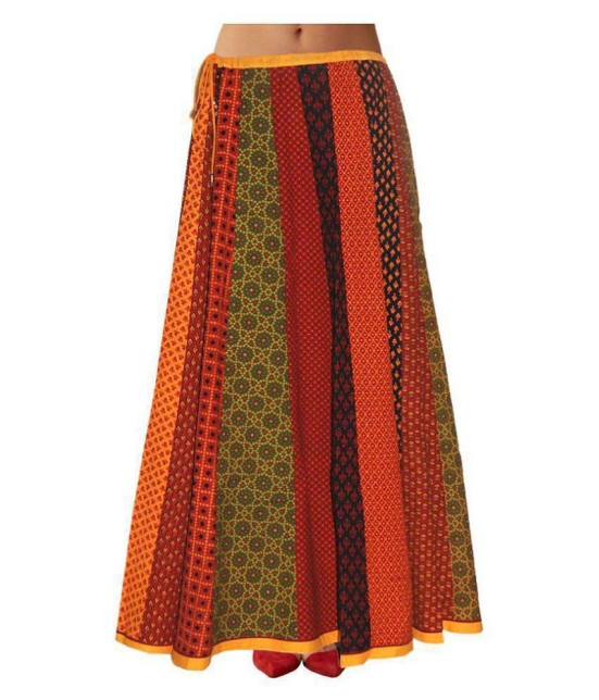 Sttoffa Cotton A-Line Skirt - Multi Color - 46