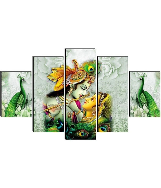 Saf Radha Krishna Ji Religious Wall Hanging Framed Painting