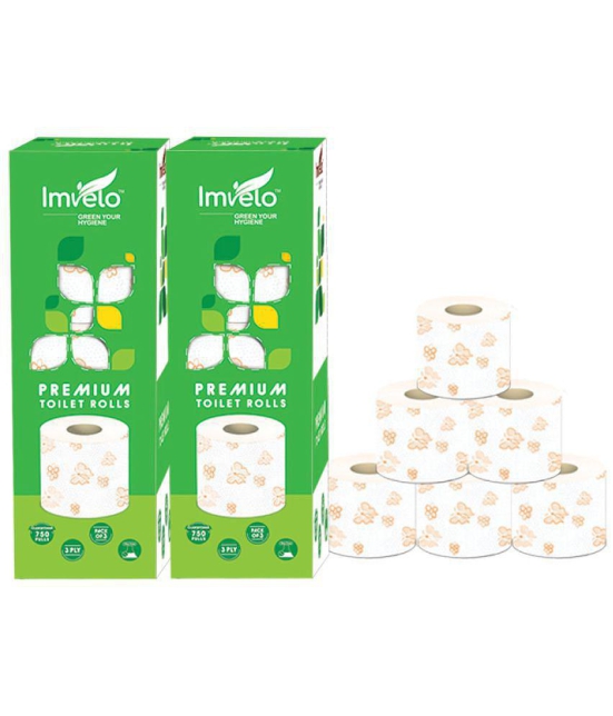 Imvelo - Paper Disposable Toilet Rolls ( Pack of 2 ) - 10m