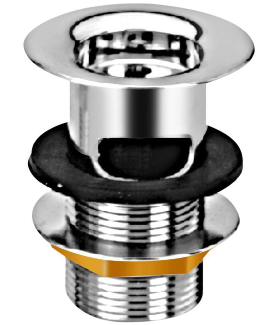 Sanjay Chilly Brass Half Thread Waste Coupling for Wash Basin, Drain Outlet with Chrome Finished