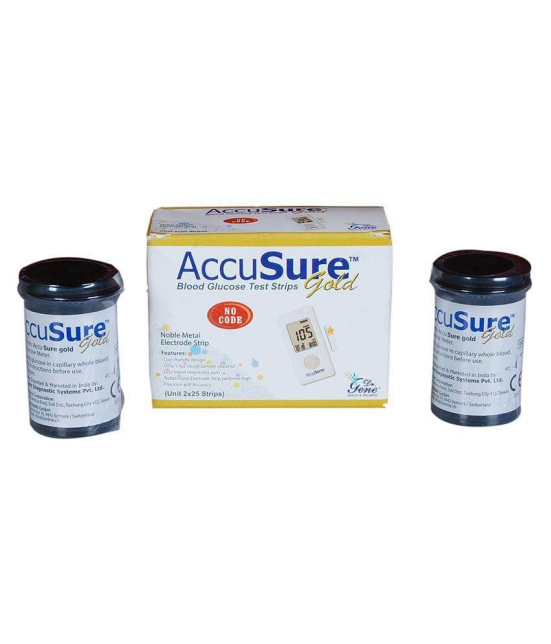 ACCUSURE GOLD 50 STRIPS ONLY (Expiry -Feb 2024)