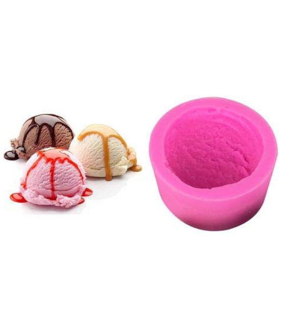 Craftial curve Silicone Chocolate moulds 80 mL - Pink