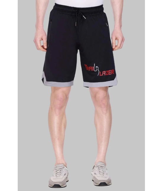 LEEBONEE Black Polyester Blend Mens Shorts ( Pack of 1 ) - None