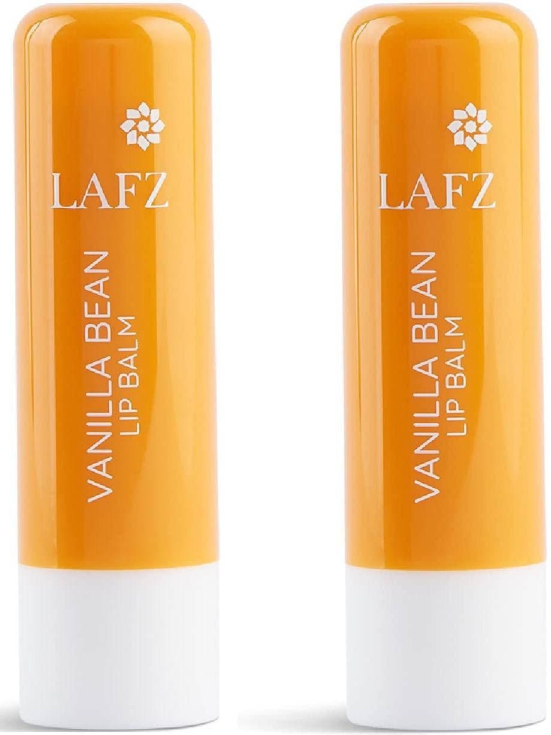 LAFZ Vanilla Lip Balm - Enriched With Vitamin E And Jojoba Oil Repairs Chapped Lips & Moisturizes With Spf - Halal Certified, 100% Vegetarian 9g (Pack of 2)