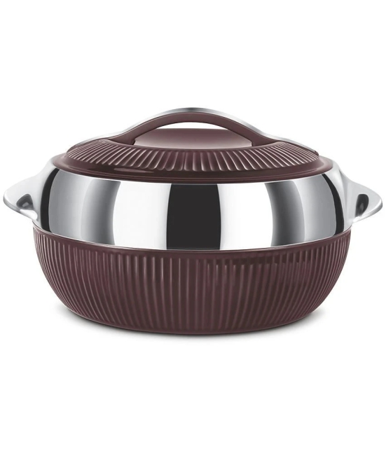 Milton Fiesta 1500 Insulated Inner Stainless Steel Casserole, 1370 ml, Brown Silver - Brown Silver