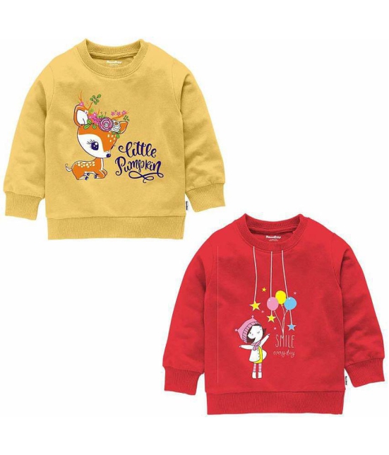 NammaBaby Multicolor Girls Sweatshirts (Pack of 2) - None