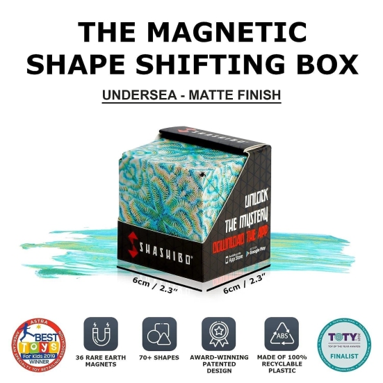 Uttamrobotics Magnetic Shape Shifting Cube/Box 70+ Shape - Multicolor