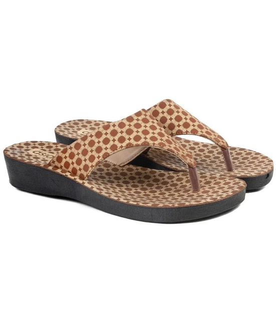 ASIAN Tan Womens Slipper - None