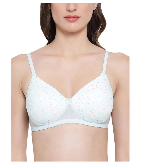 Clovia Polyamide T-Shirt Bra - Blue - 34B