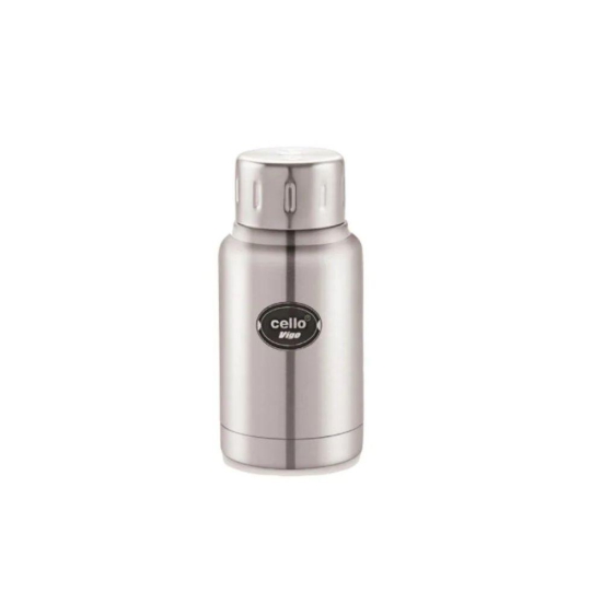 Cello Vigo Stainless Steel Vacusteel Water Bottle | 1 Pc Silver