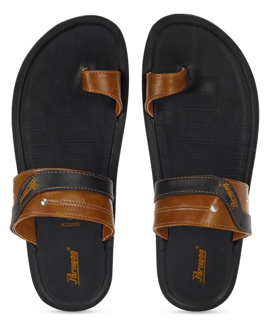 Paragon - Black Mens Thong Flip Flop - None