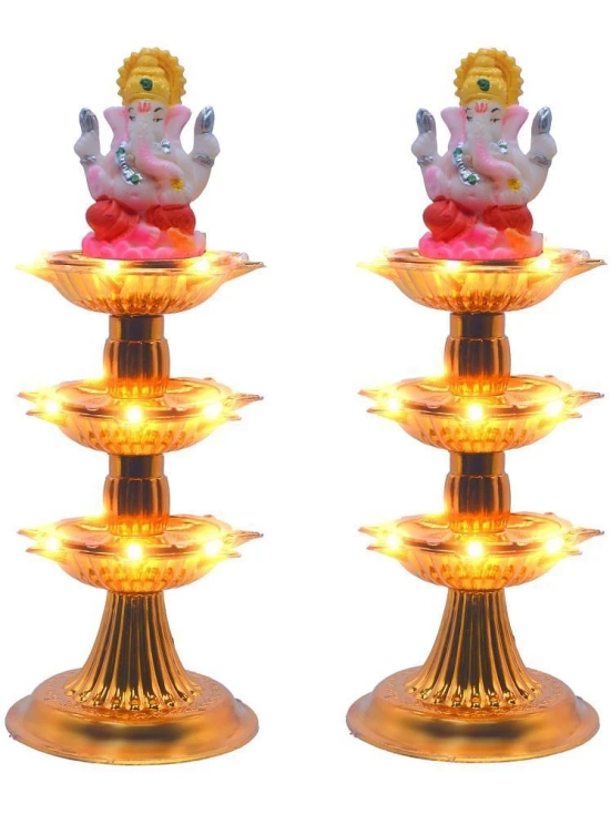 JMALL Plastic Electric Diya - Pack of 2