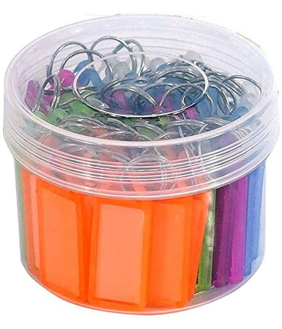 Prachi Multicolour Plastic Keychain - Pack of 50