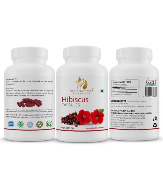 GOLDENACACIA HERRBALS Hibiscus 30 Capsule 1 no.s