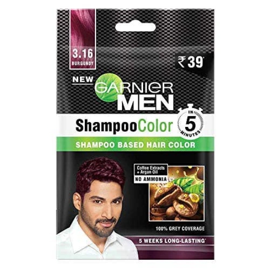 Garnier Men Shampo Color Burgundy Shade 3.16