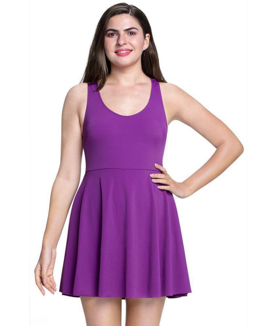 Amante Nylon Purple Beach Dresses - - None