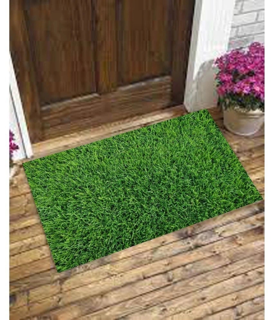 Revexo - Anti-skid Plastic Door Mat ( 40 X 60 cm ) Single - Green - Green